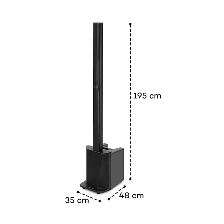 TB 700-BT Impianto PA Line Array Attivo 10" (25,5 cm) Sub BT-Link nero