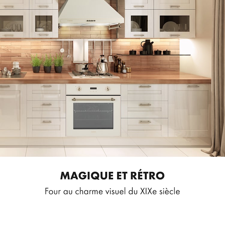 Klarstein Elizabeth four encastrable design rétro 6 fonctions 50-250 ...