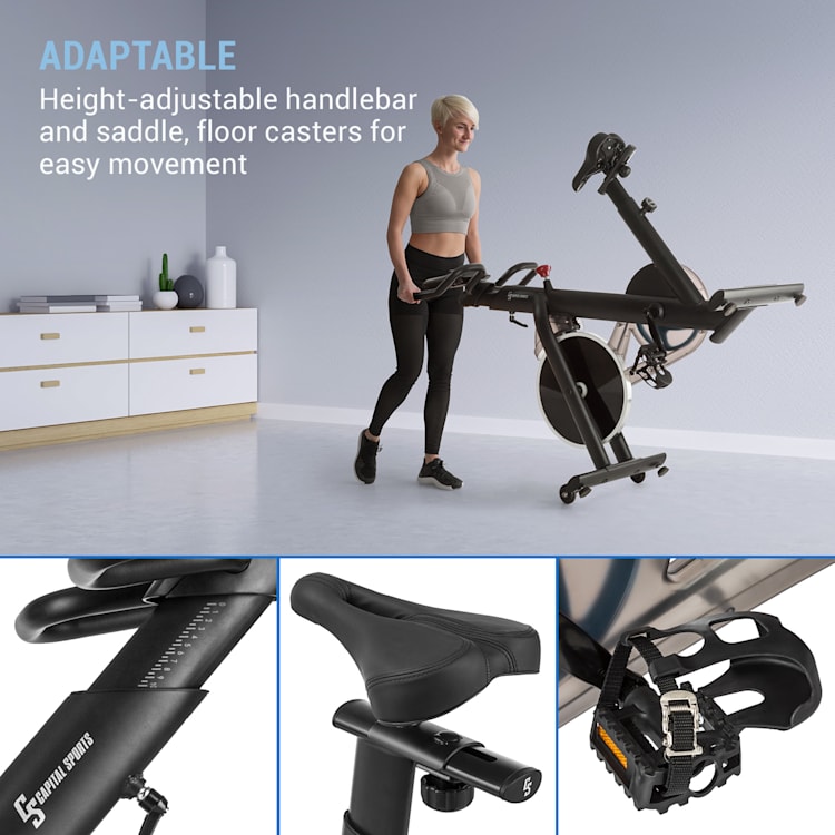 Bicicleta cardio Evo Race Peso Oscilante 22kg Cinzenta Evo Race - 22 kg