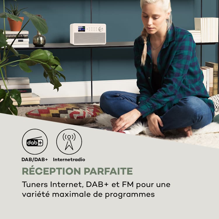 Connect Link Smart Radio IR / DAB + / FM Spotify BT écran 2.4" HCC blanc Blanc