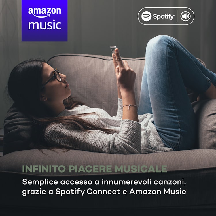 Connect Link Smart Radio IR/DAB+/FM Spotify BT Display HCC 2,4" bianco Bianco