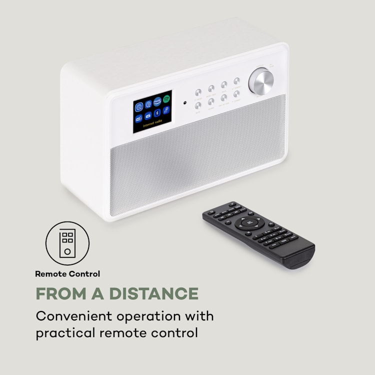 Connect Link Smart Rádio IR/DAB+/UKW Spotify BT Display HCC de 2,4" Branco Branco
