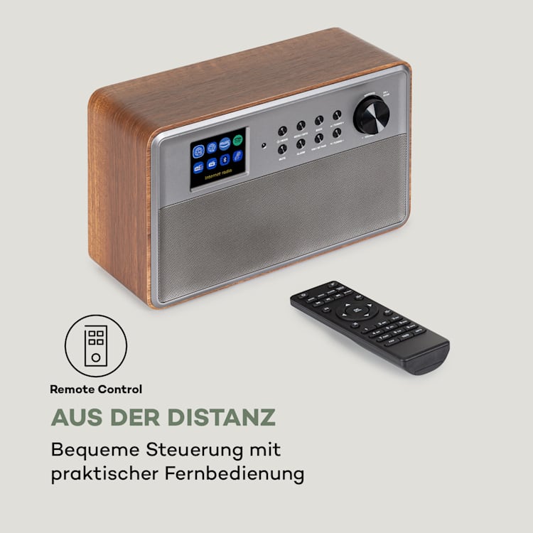 Connect Link Smart Radio IR/DAB+/UKW Spotify BT 2,4" HCC Display Braun