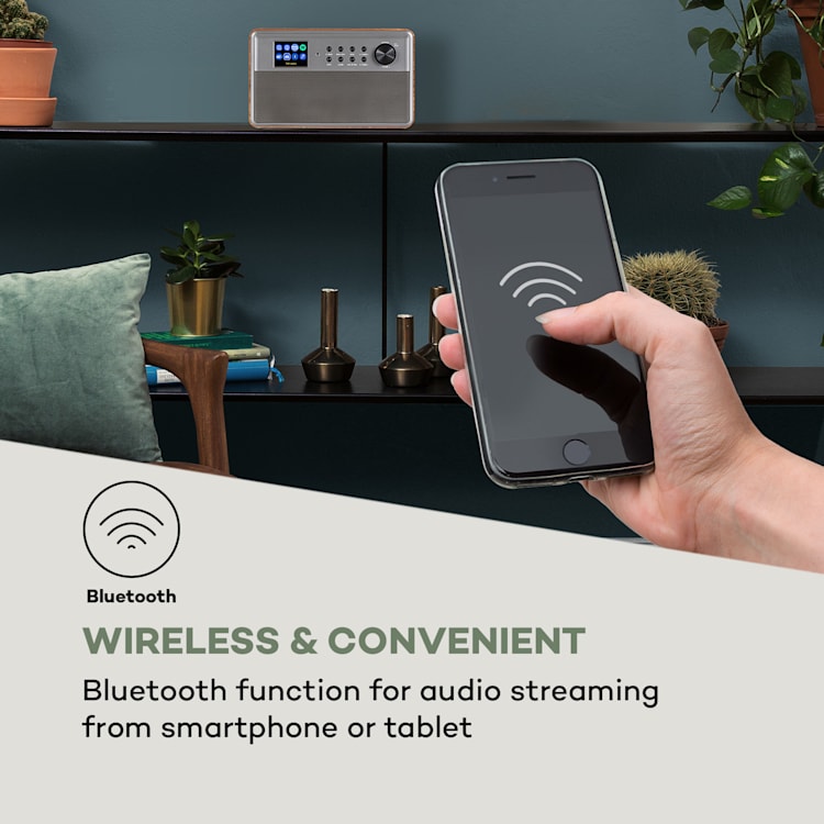 Connect Link Smart Radio IR / DAB + / FM Spotify BT 2.4" HCC Display Wood Brown