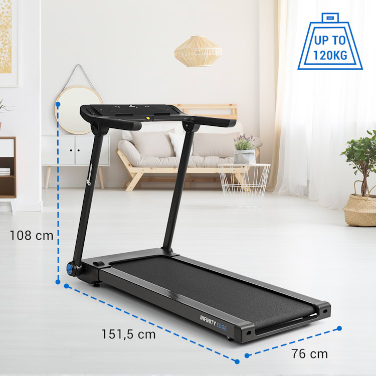 Infinity Edge loopband 1,1 kW bluetooth led touch screen zwart