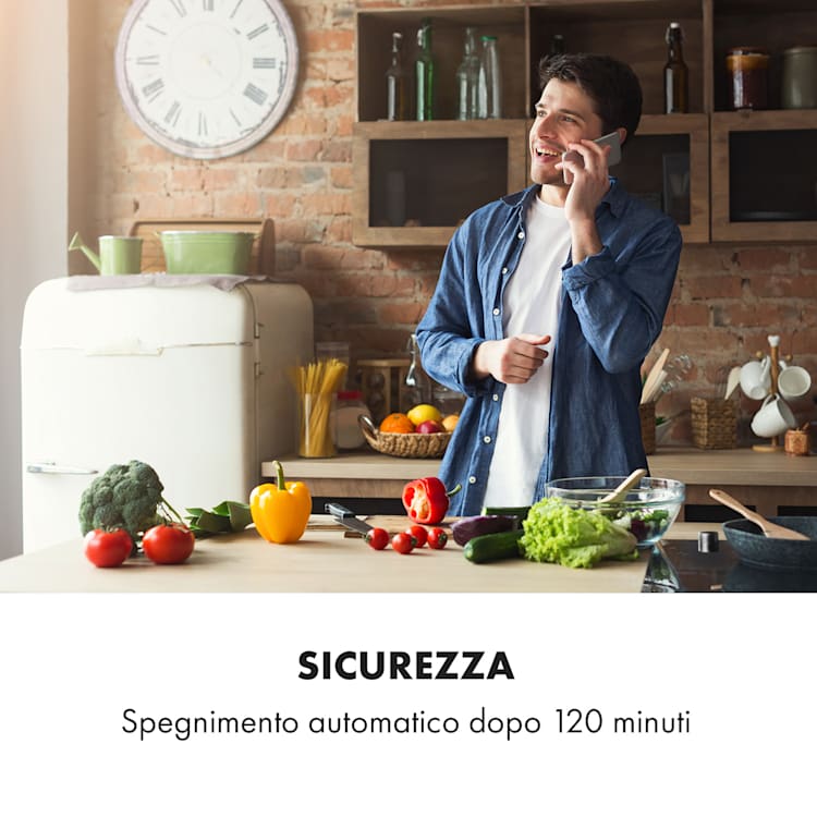 Kochheld Piano Cottura a Induzione Doppio 2900W Manopola Vetro nero 2