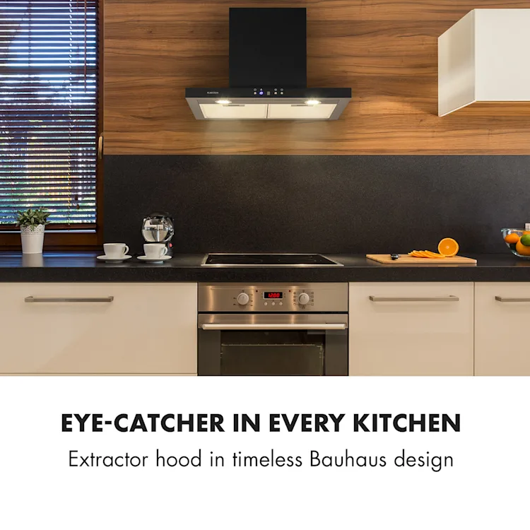 Limelight Cooker Extractor Hood 60cm Wall Hood 600m³ / h Black 60 cm | Black