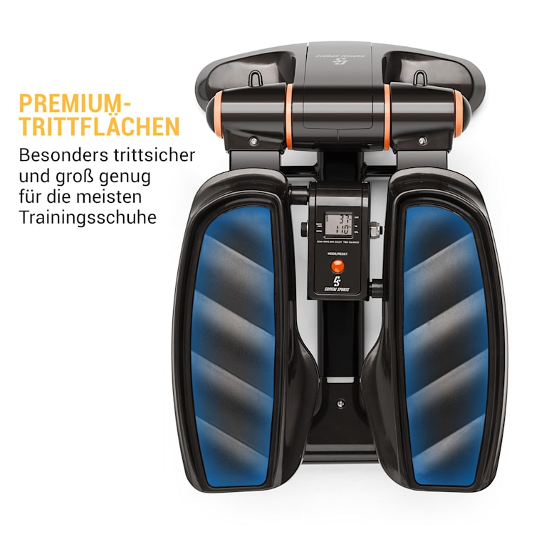 Galaxy Step Ministepper Superficie Premium Display LCD App arancione