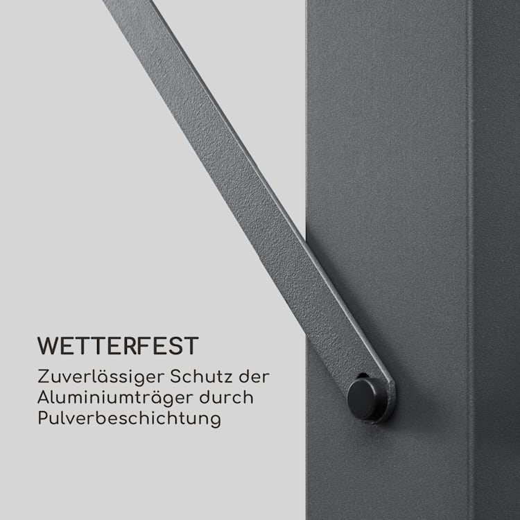 Pantheon Solid Sky Flat Pergola Vordach 3x3m Polycarbonat