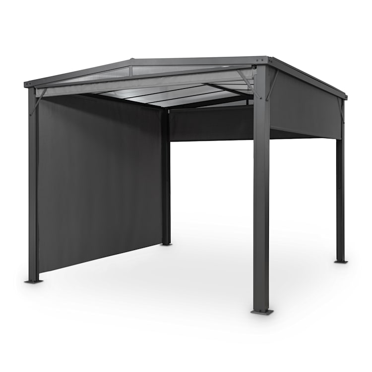 Pantheon Cortina Solid Sky Pergola Vordach 3x3m Polycarbonat Vorhänge