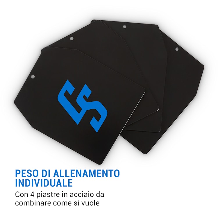 Battlevest 2.0 gilet zavorrato 2x2 pesi 5,75 & 8,75lb camo Incluse 4 piastre di peso | Multi
