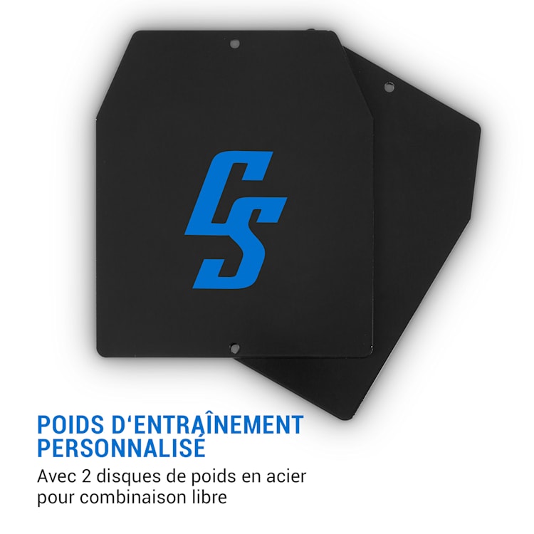 Battlevest 2.0 Gilet lesté de poids : 2x 4kg camouflage 2 plaques de poids incluses | Multi