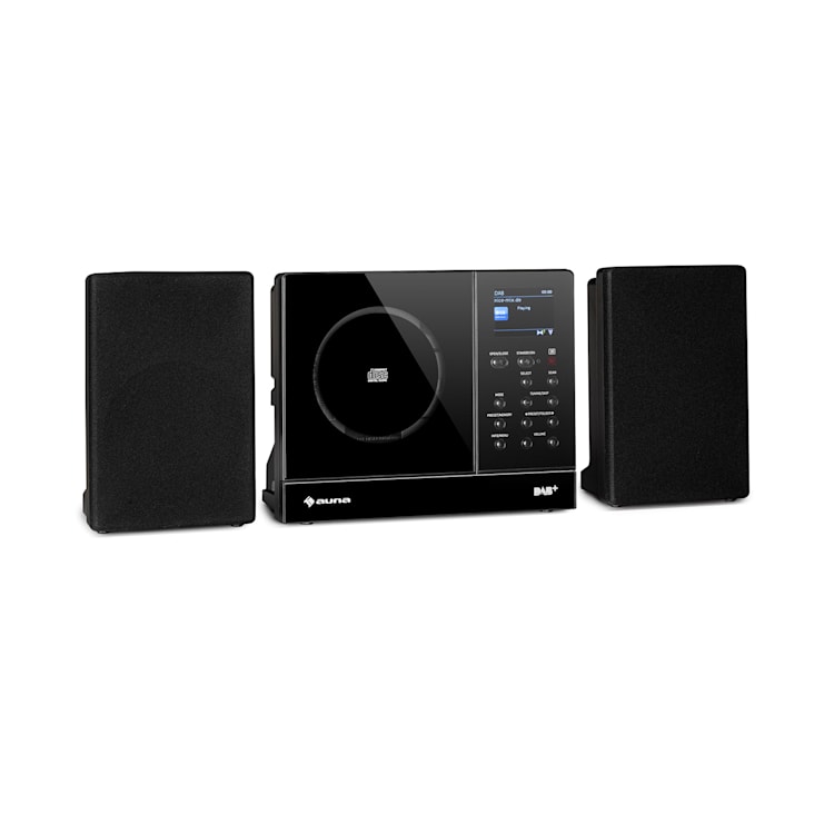 Connect Vertical, radio internetowe, 2x5W RMS, CD, IR/FM/DAB+, Spotify, BT, czarne