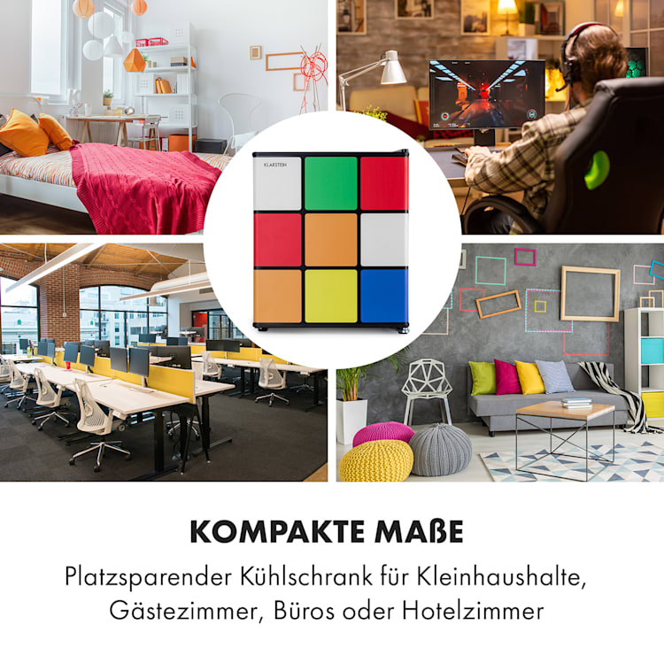 Solve Kühlschrank Mini-Bar 48L Zauberwürfel-Design