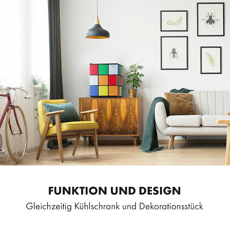 Solve Kühlschrank Mini-Bar 48L Zauberwürfel-Design
