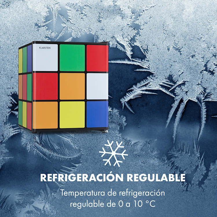 Frigorífico Solve minibar 48 litros diseño cubo Rubik