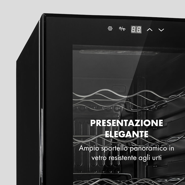 Shiraz 15 Slim Uno - Frigorifero per vini, 44 l, pannello di controllo touch, 5-18°C