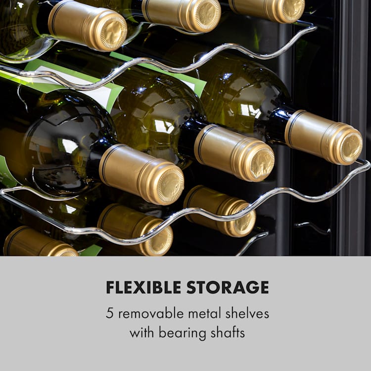Shiraz 18 Uno - Frigorifero per vini, 50 l, 18 bottiglie, pannello di controllo touch, 5-18°C