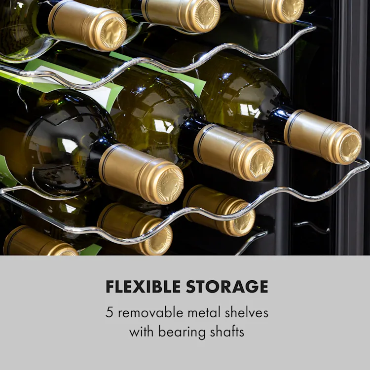 Shiraz 18 Uno wine refrigerator 50l 18Fl Touch control panel 5-18°C 18 bottles | 1 cooling zone | Black