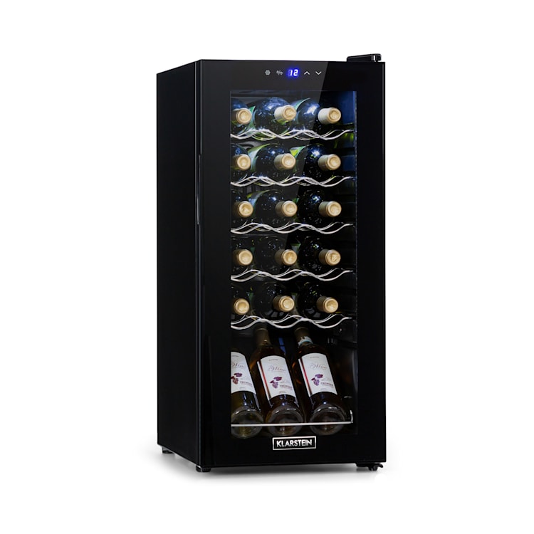Shiraz 18 Uno - Frigorifero per vini, 50 l, 18 bottiglie, pannello di controllo touch, 5-18°C