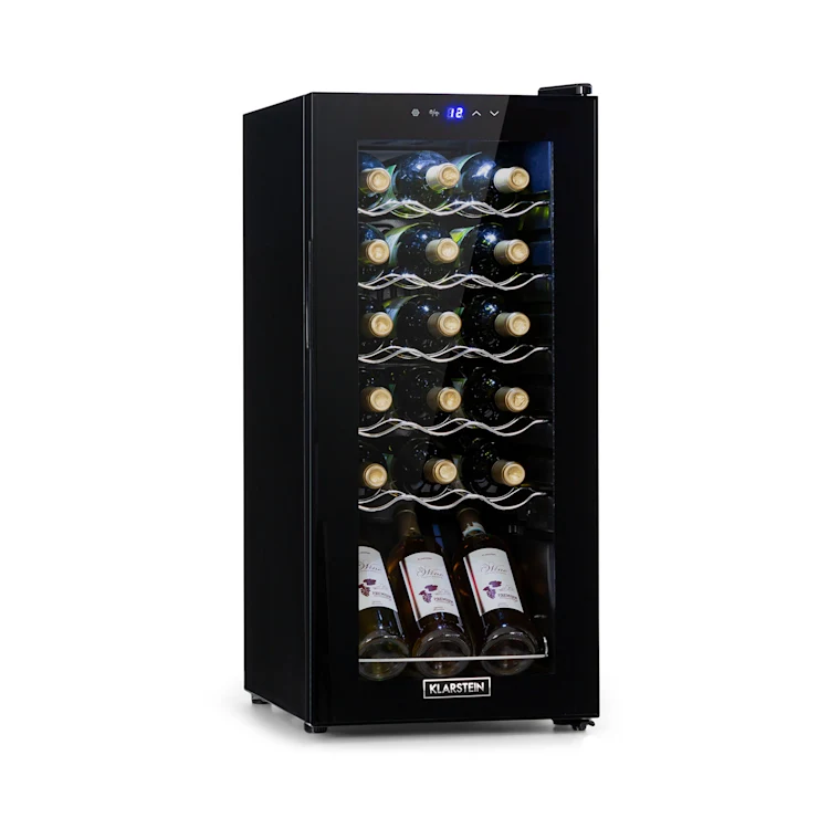 Shiraz 18 Uno wine refrigerator 50l 18Fl Touch control panel 5-18°C 18 bottles | 1 cooling zone | Black