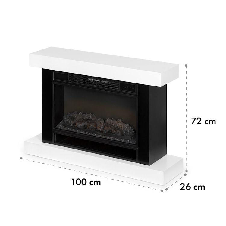 Vulsini Hideaway Cheminée électrique 1900 W Technologie LED Télécommande
