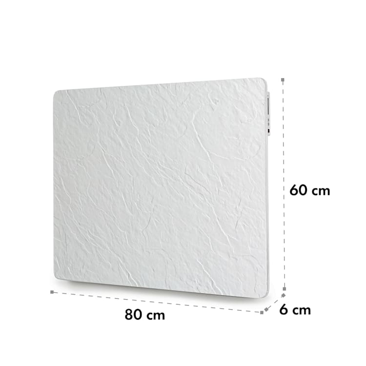 Wonderwall Earth radiateur infrarouge 80x60 cm 550 W montage mural blanc Blanc