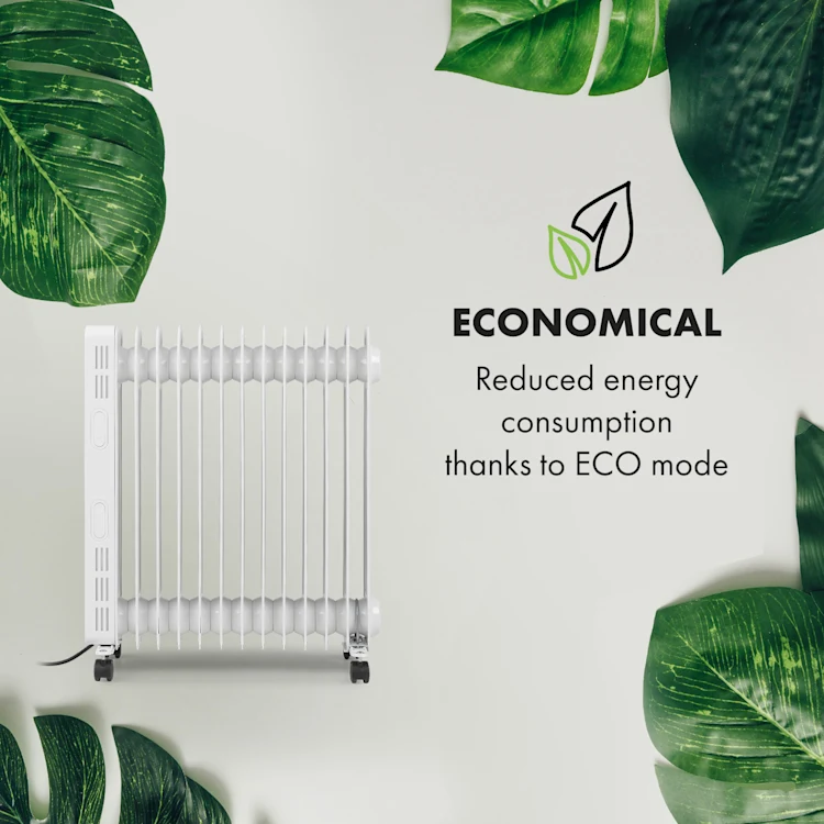 Thermaxx Heatstream Oil Radiator 2500W 5-35 ° C 24h Timer White White