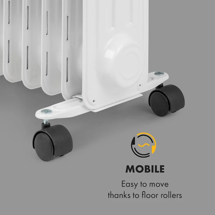 Thermaxx Heatstream Oil Radiator 2500W 5-35 ° C 24h Timer White White