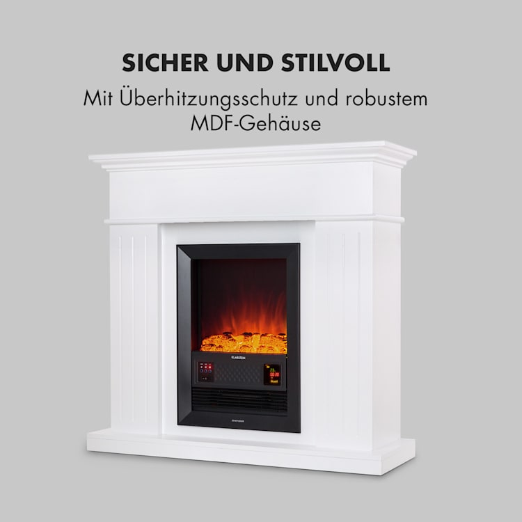 Kamini FXL Elektrischer Kamin Kamineinsatz 1000/2000W 2W LED