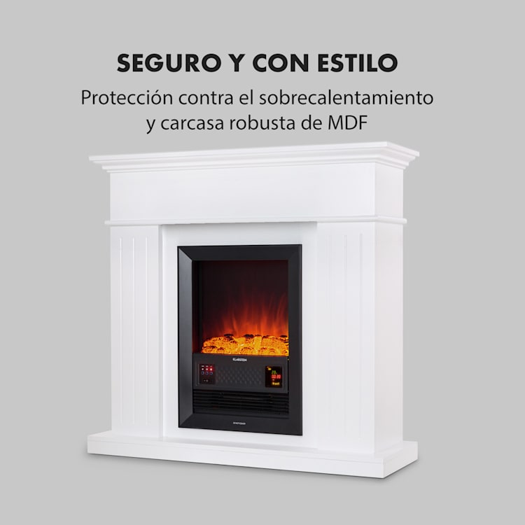 Kamini FXL Chimenea eléctrica Pieza de chimenea 1000/2000W Led de 2W