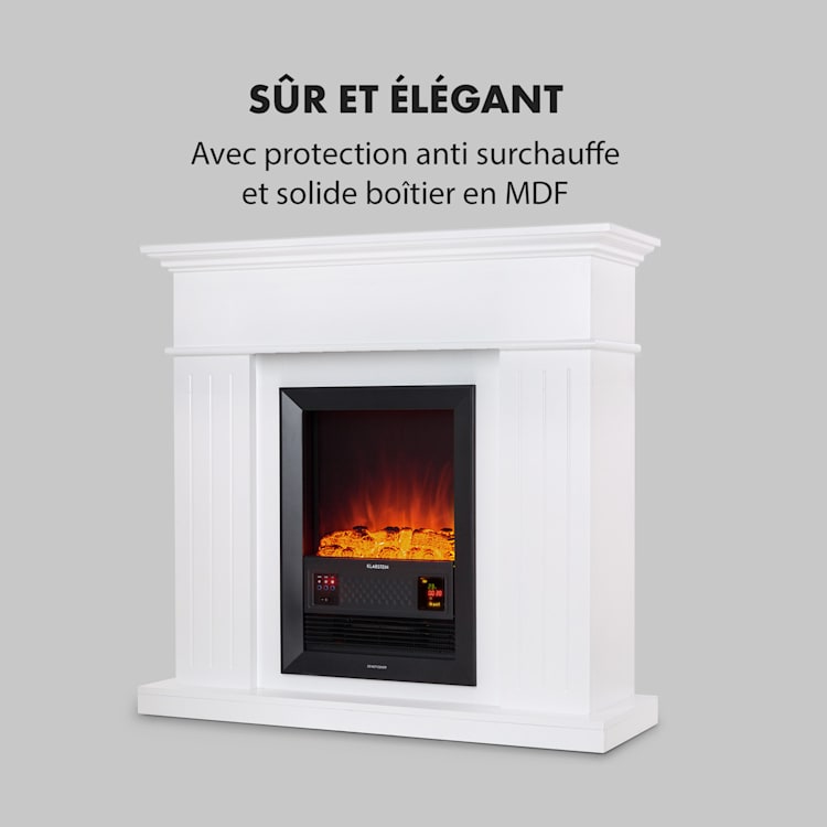 Cheminée électrique Kamini FXL insert 1000/2000W 2W LED