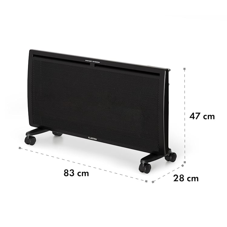 Hot Spot Slimcurve Double Wave Stufa 2000W Timer Settimanale nero 2000 W | Nero