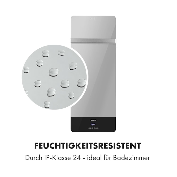 Hot Spot Crystal Reflect Smart radiateur infrarouge 850 W appli minuterie miroir