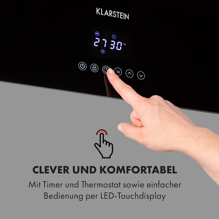 Hot Spot Crystal Reflect Smart radiateur infrarouge 850 W appli minuterie miroir