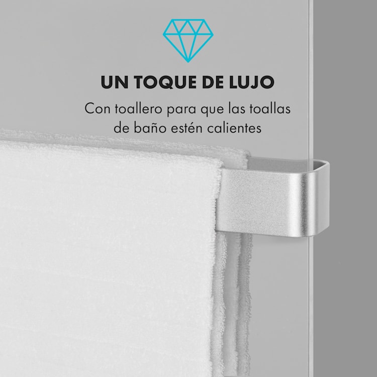 Hot Spot Crystal Reflect Smart Panel calefactor por infrarrojos 850W App Temporizador Espejo