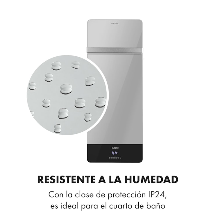 Hot Spot Crystal Reflect Smart Panel calefactor por infrarrojos 850W App Temporizador Espejo