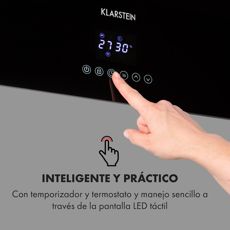Hot Spot Crystal Reflect Smart Panel calefactor por infrarrojos 850W App Temporizador Espejo