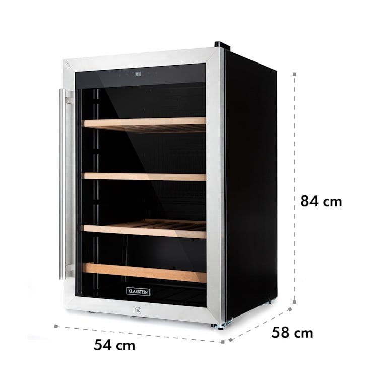 Vinamour 48 Uno, vinoteka, 128 l, 48 boca, 3 police, 4 - 18 ° C, nehrđajući čelik 48 boca | 1 | Crna