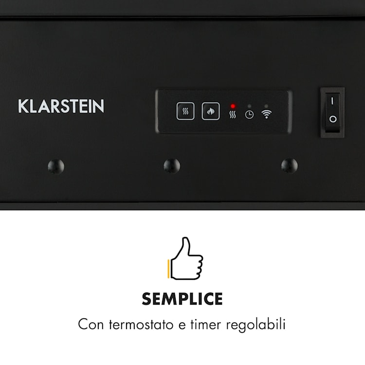 Camino Elettrico Bormio Smart 950/1900W Termostato Timer settimanale