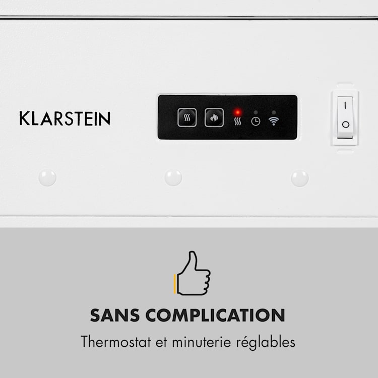 Bormio Smart elektrische haard 950/ 1900 W thermostaat weektimer