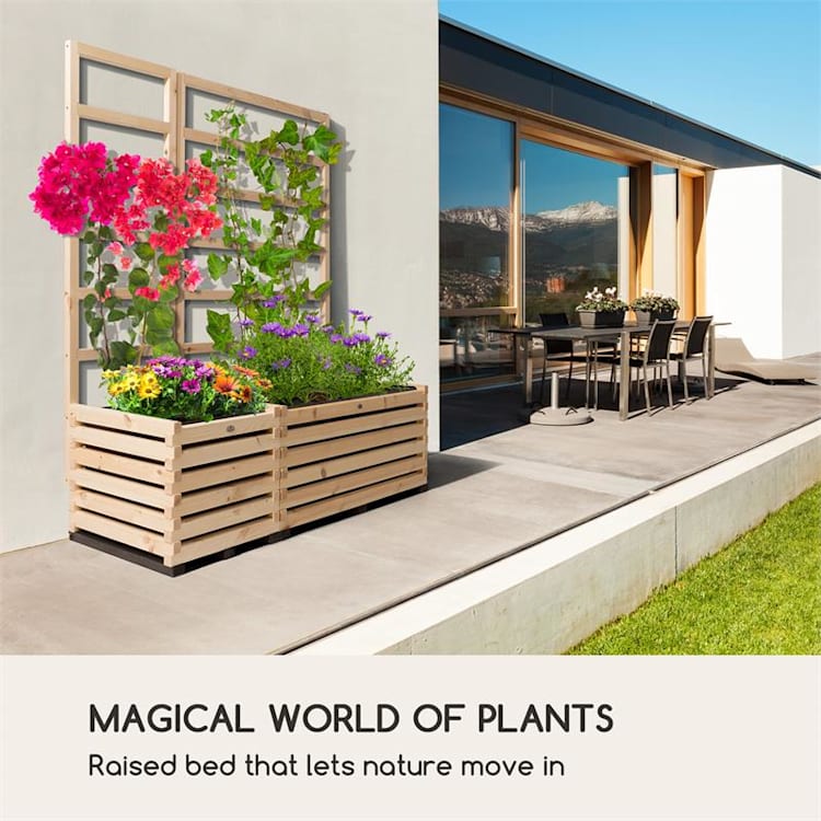 Modu Grow 50 Jardinera elevada 50 x 50 x 45 cm madera de pino color pino 50 cm