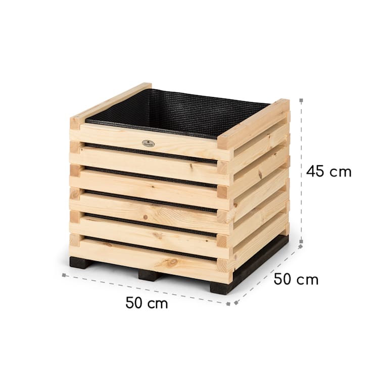 Modu Grow 50 Jardinera elevada 50 x 50 x 45 cm madera de pino color pino 50 cm