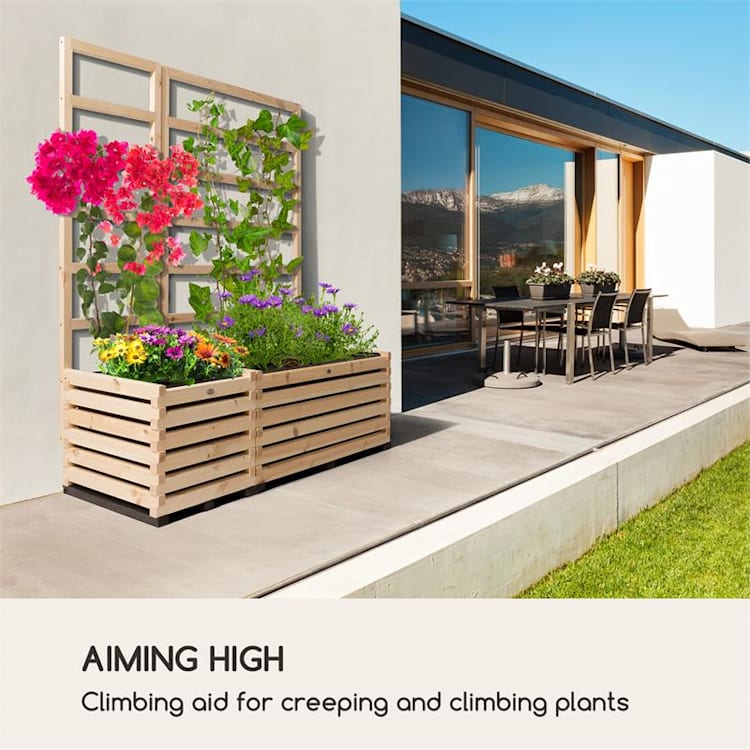 Modu Grow 50 UP stellage rankhulp 151 x 50 x 3 cm dennenhout 50 cm