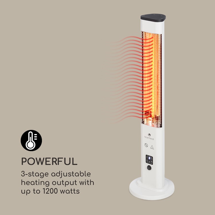 Heat Guru Plus Outdoor Heizstrahler 1200W 3 Heizstufen Fernbedienung