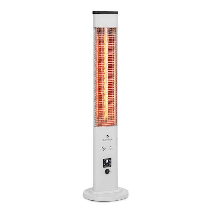 Heat Guru Plus Outdoor Heizstrahler 1200W 3 Heizstufen Fernbedienung 1200 W | Weiß