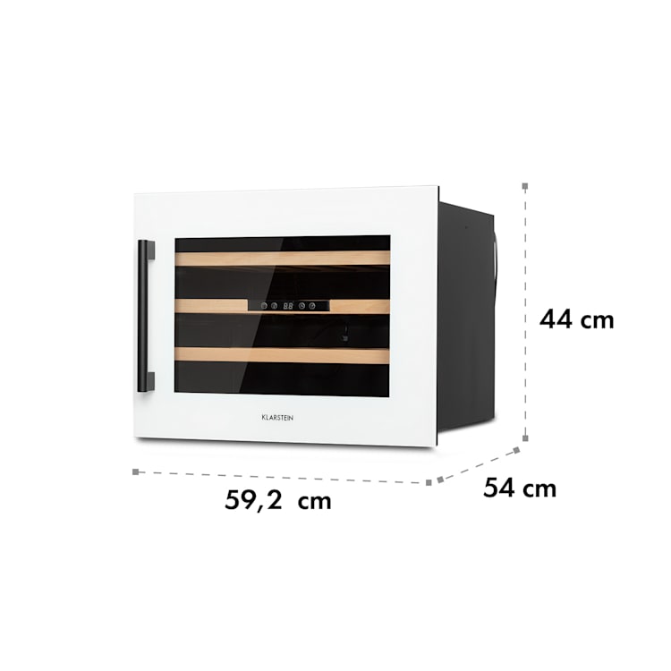 Vinsider 24D Built-In, vinotéka, Quartz Edition, vstavané zariadenie 24_bottles | 1 chladiaca zóna | Biela