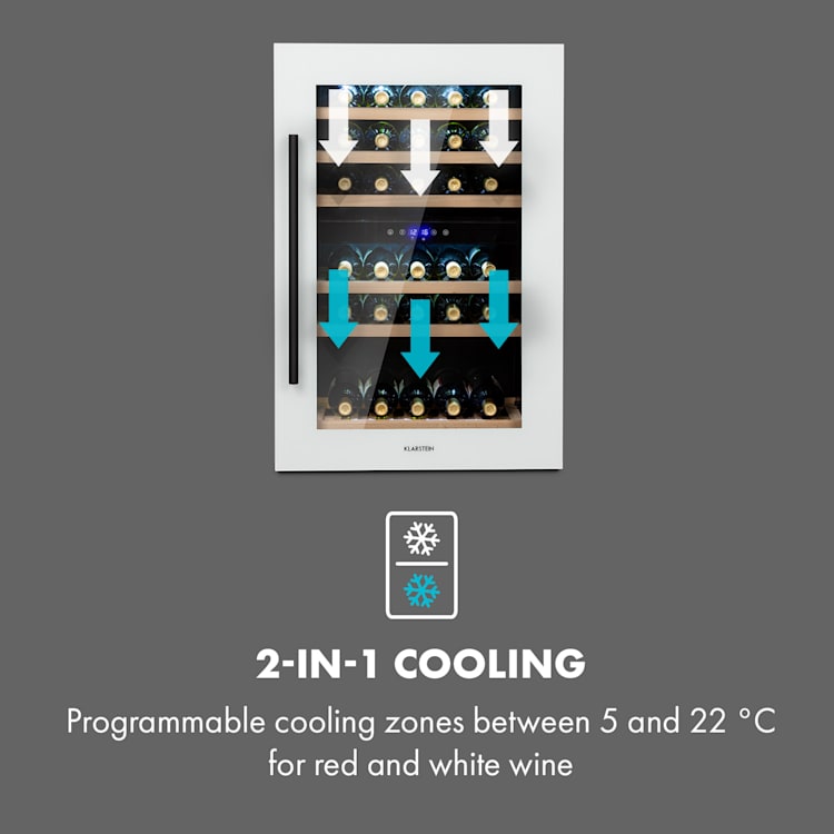 Vinsider 41D Built-In Duo, vinska omara, Quartz Edition, vgradna 41_bottles | 2 | Bela