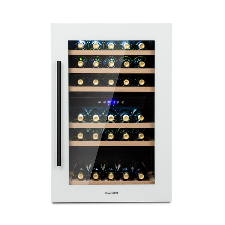 Vinsider 41 Built-in Duo Quartz Edition vinoteca empotrable 41 botellas | 2 zonas de refrigeración | Blanco