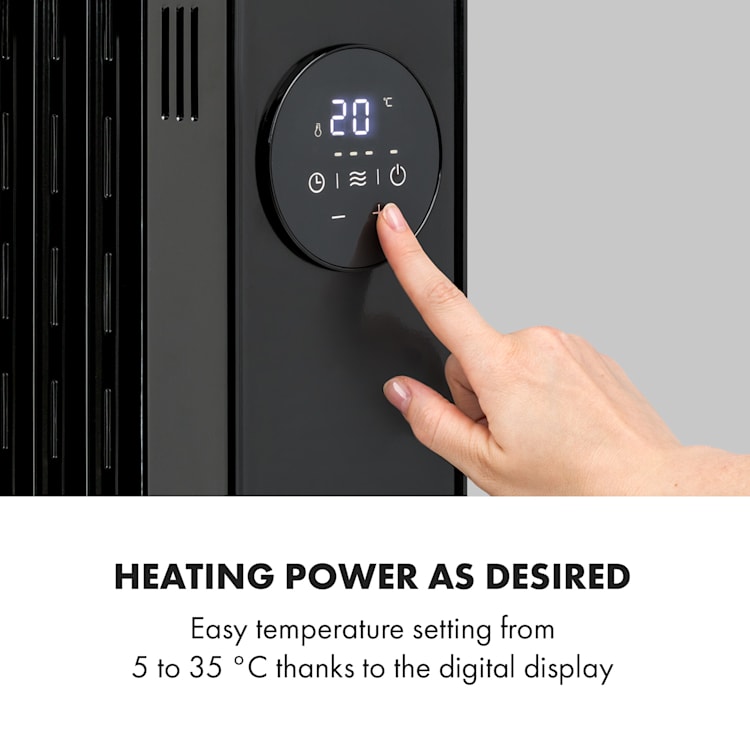 Thermaxx Heatstream Radiateur à huile 2500 W 5-35 °C minuterie 24h